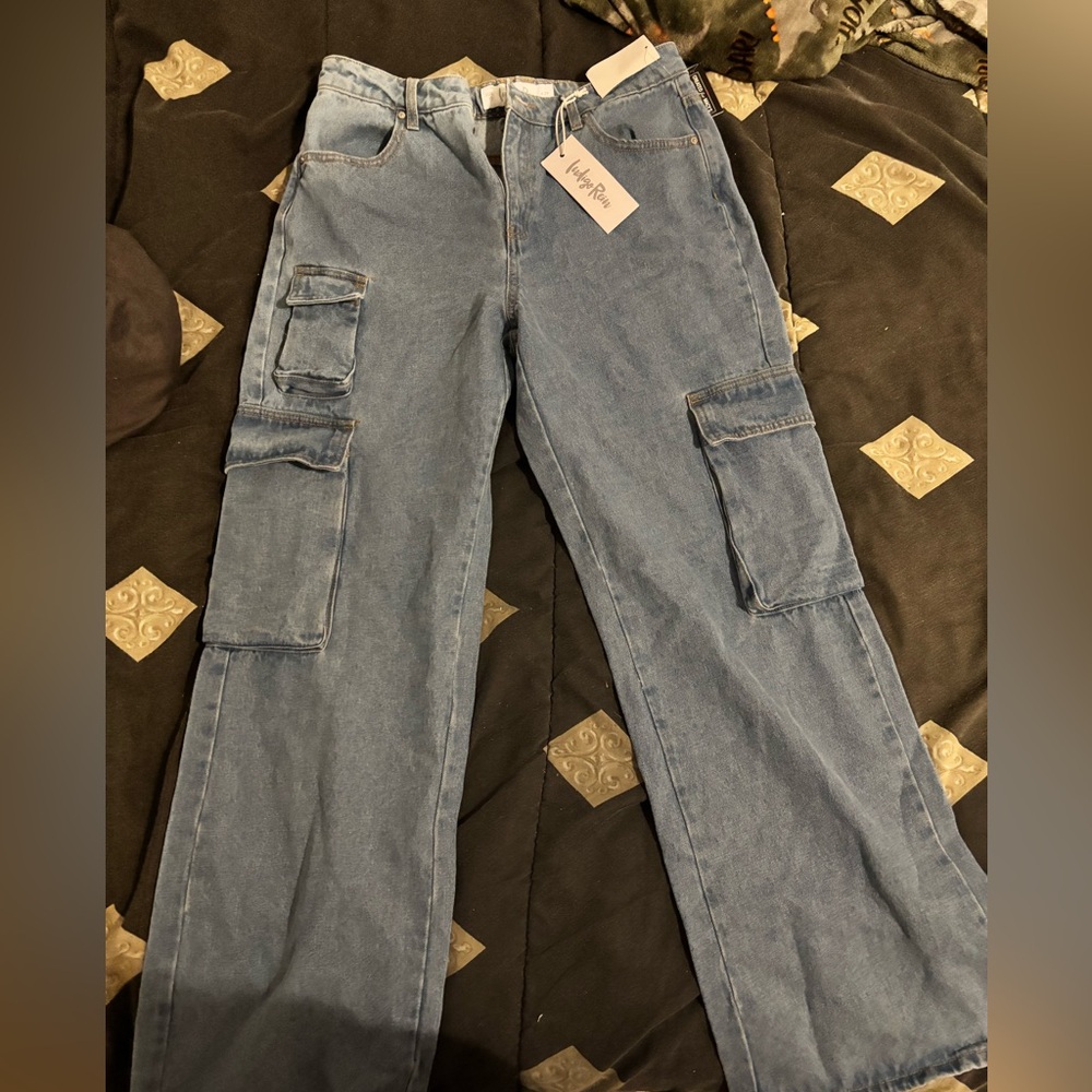 Blue Cargo Women Jeans